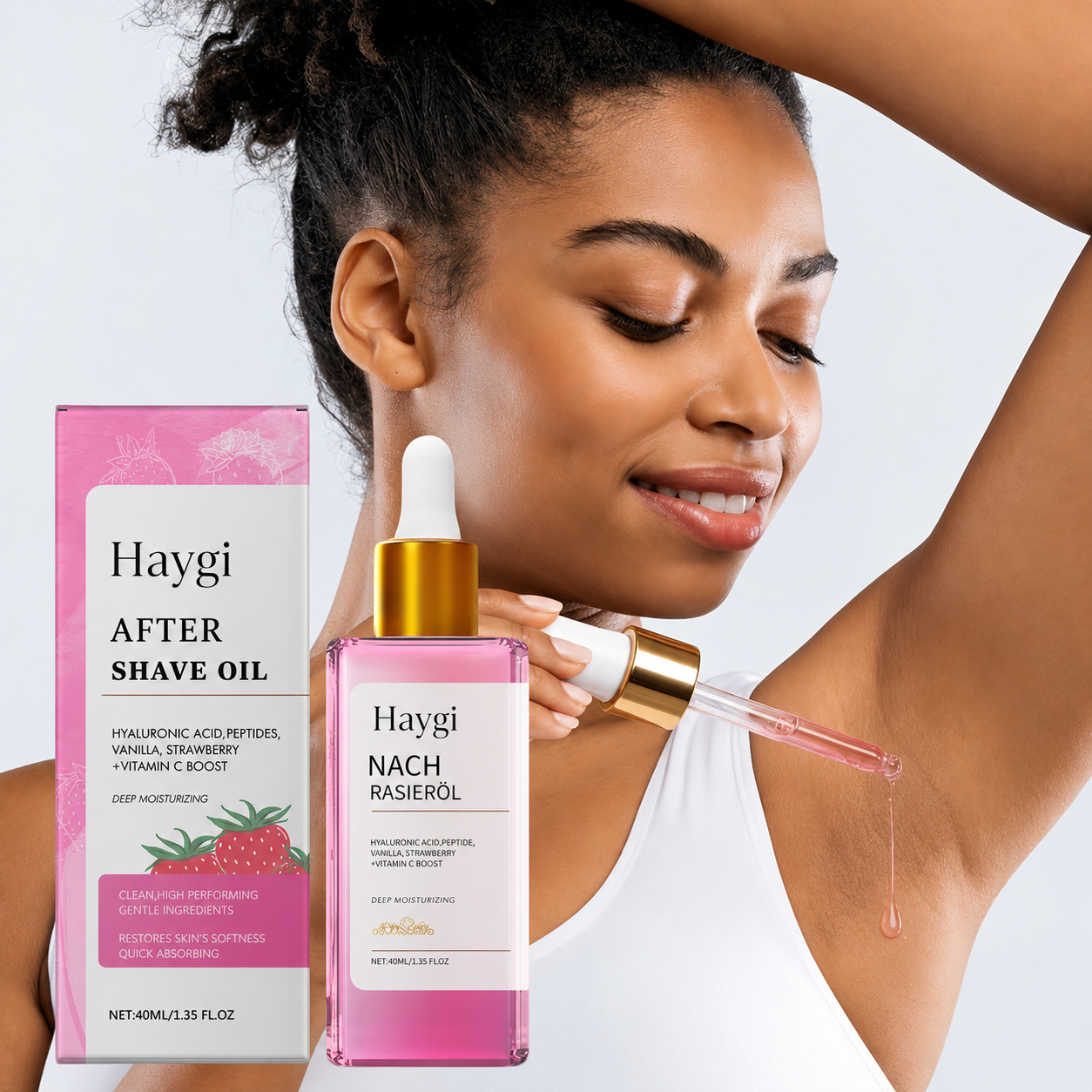 TRULY® After Shave Serum de Fresa 🍓 | Piel Lisa, Sin Irritación y Ultra Hidratada