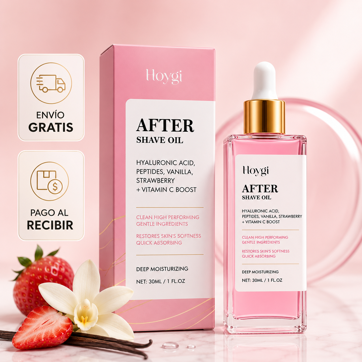 TRULY® After Shave Serum de Fresa 🍓 | Piel Lisa, Sin Irritación y Ultra Hidratada