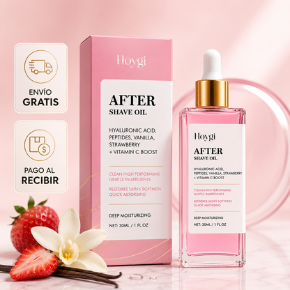 TRULY® After Shave Serum de Fresa 🍓 | Piel Lisa, Sin Irritación y Ultra Hidratada