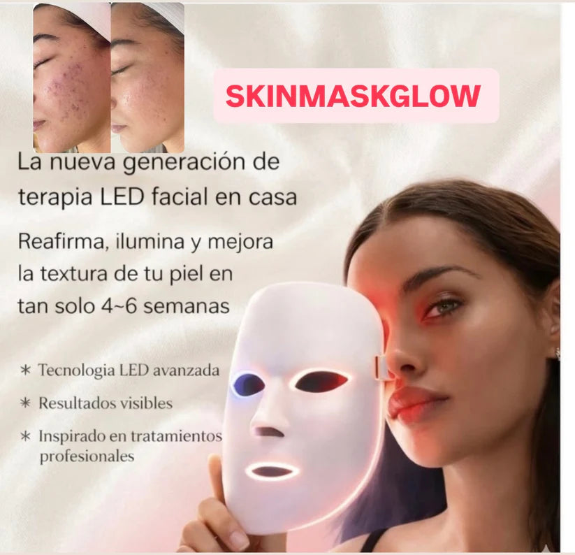 SkinGlow - Mascara LED + Vitamina C            ¡La revolución del cuidado facial en casa!