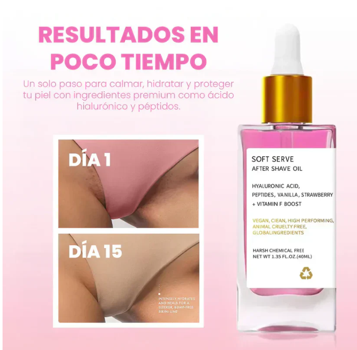 TRULY® After Shave Serum de Fresa 🍓 | Piel Lisa, Sin Irritación y Ultra Hidratada