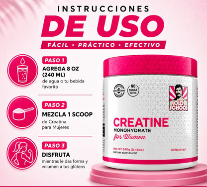 GlowShape Creatina Micronizada Pura — esculpe tu cuerpo y recupera tu energía hoy