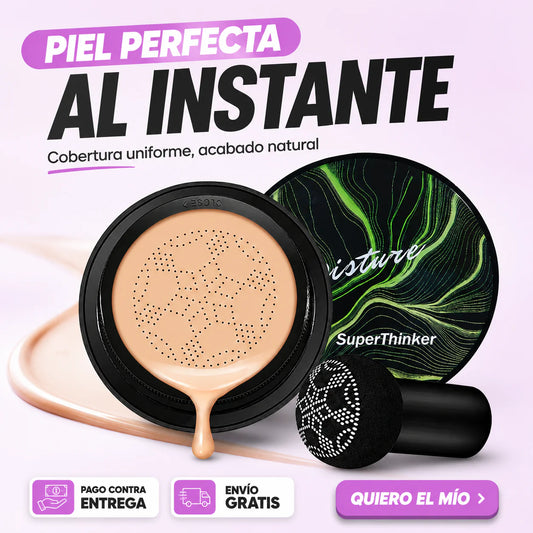 VelvetCover Base de Alta Cobertura + Esponja Difusora — Cubre imperfecciones al instante