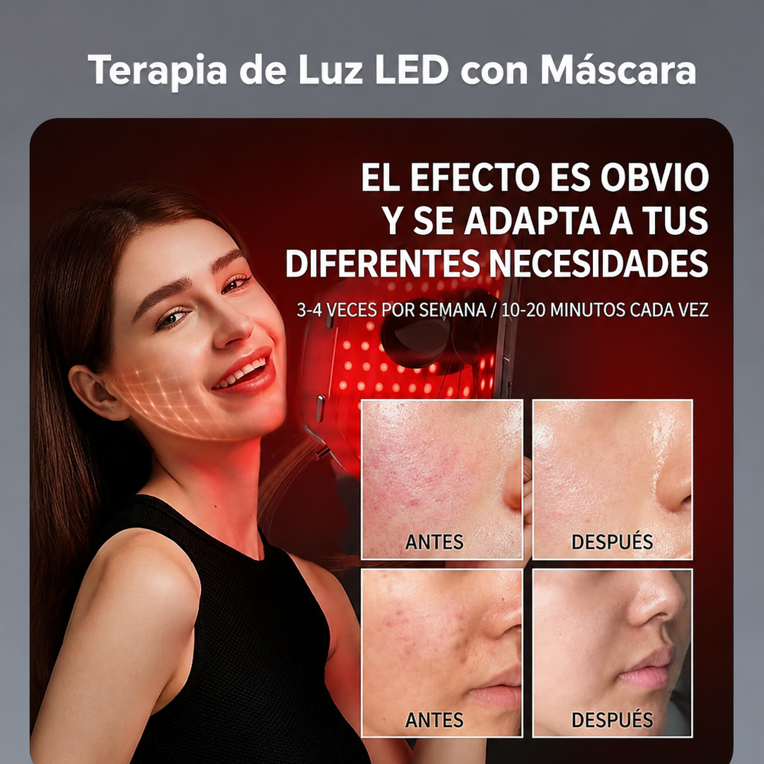 NovaGlow Laser Mask — Terapia rejuvenecedora profesional desde casa + Envío GRATIS hoy